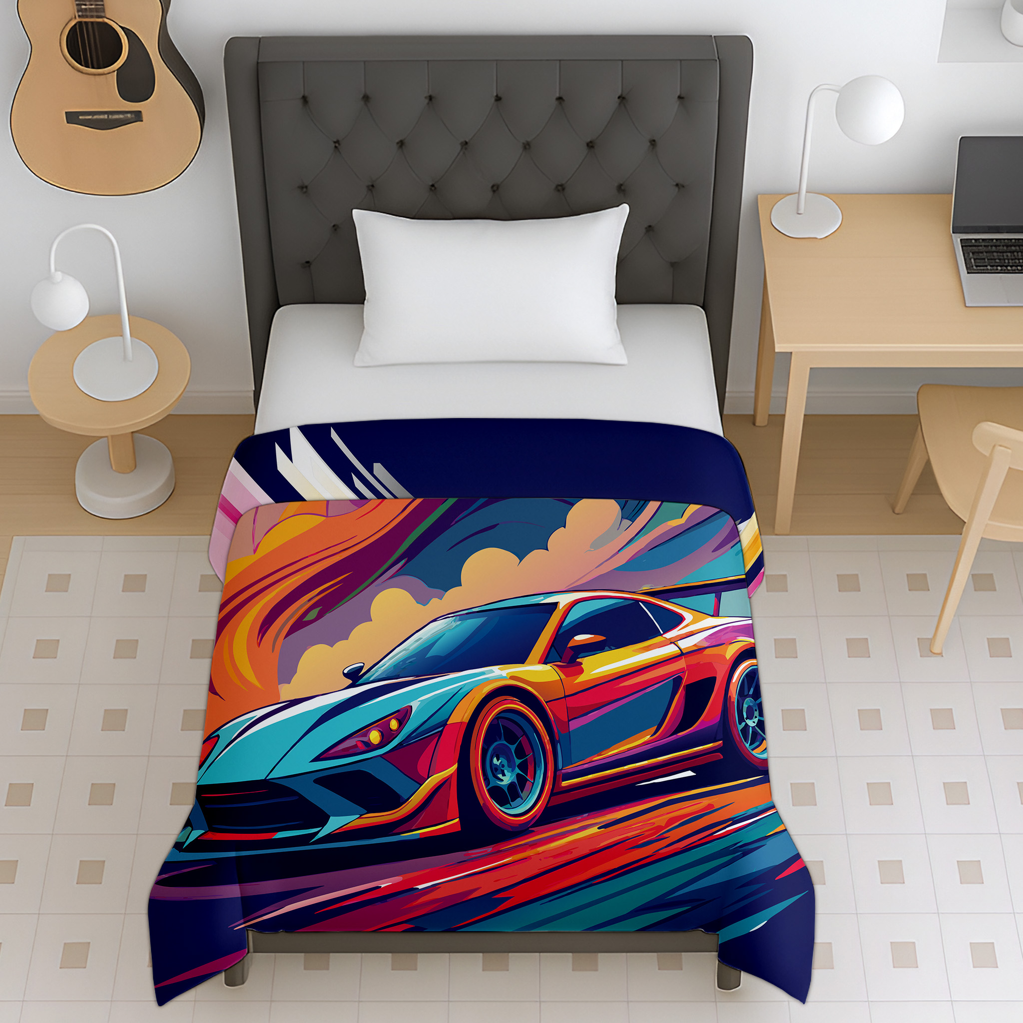 Kids Lightning Racer Cotton Dohar for Babies & Kids