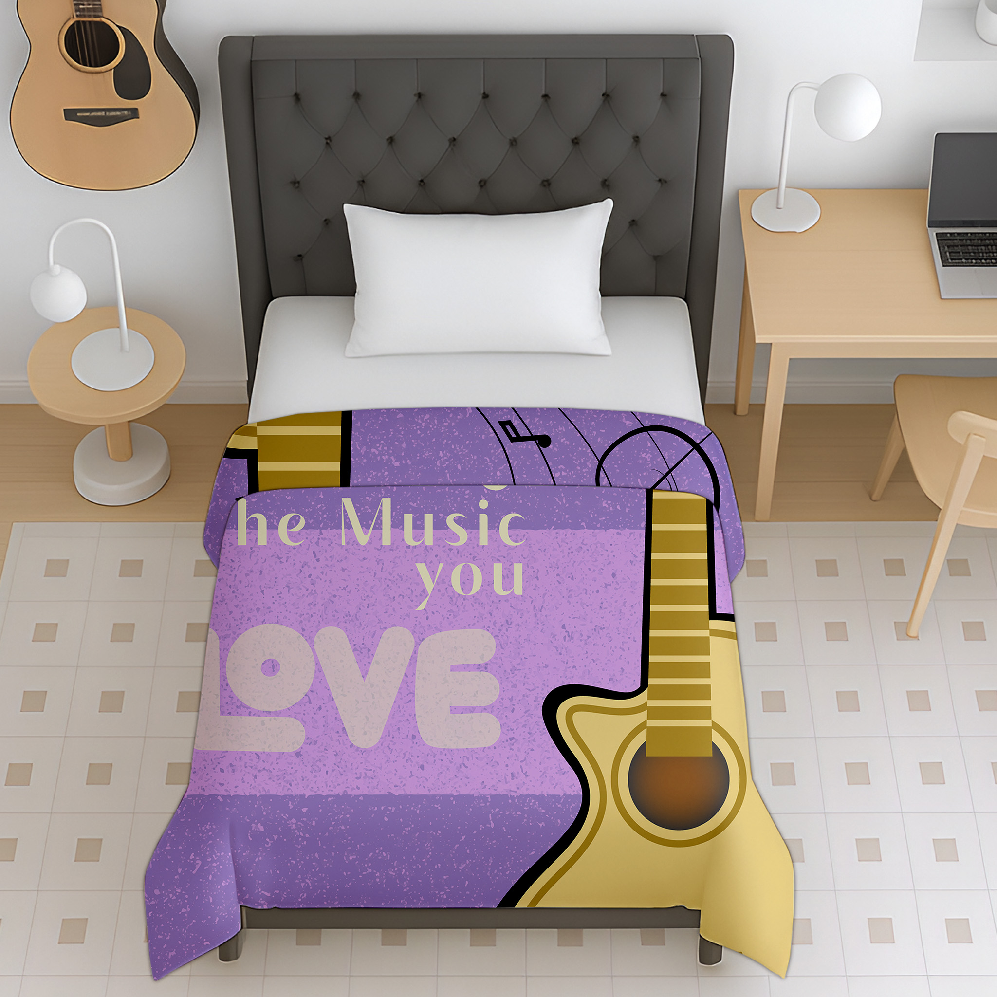 Iconic melody strings reversible guitar music micro kids dohar