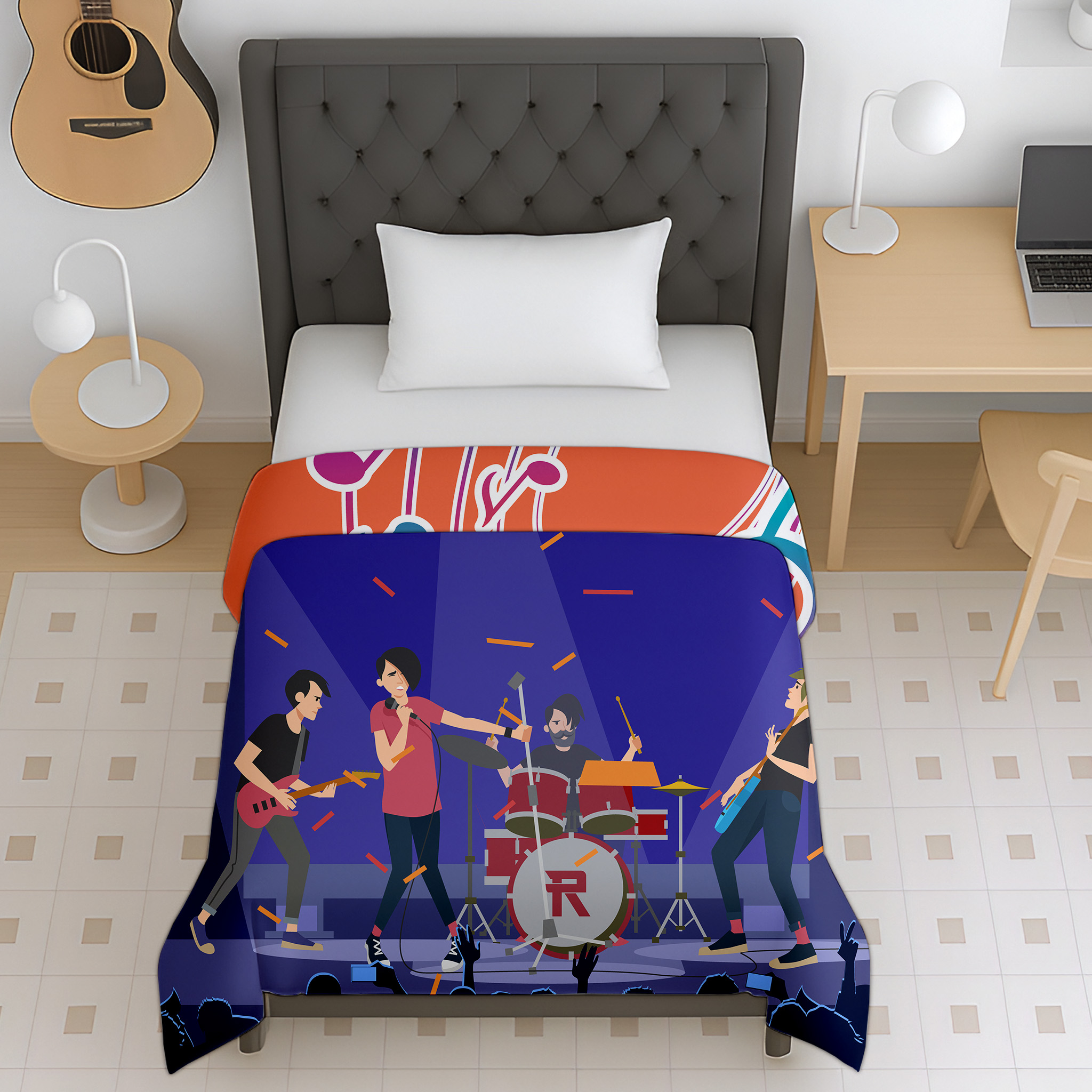 Iconic live music festival reversible concert micro kids dohar