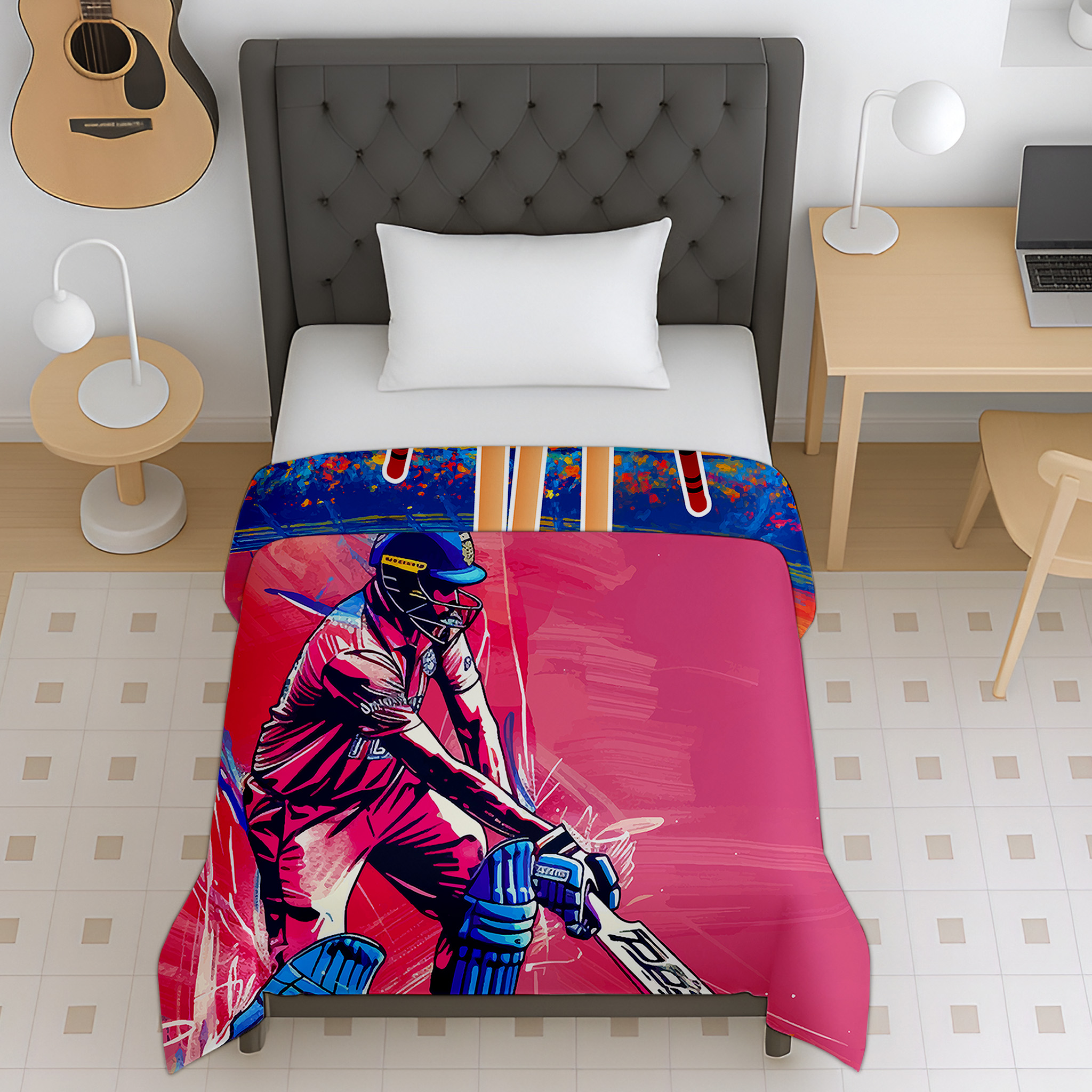 Iconic cricket champion reversible micro kids dohar