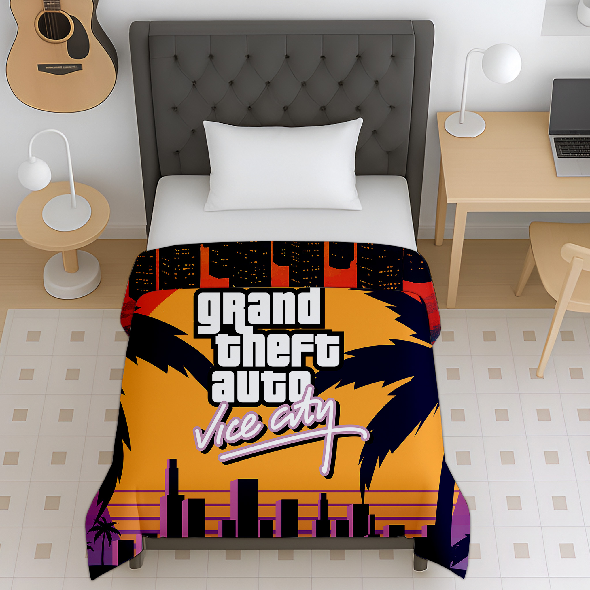Iconic vice city reversible micro kids dohar